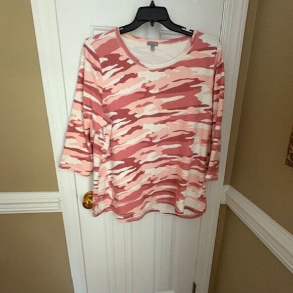 Talbots Camo Sweatshirt Size 2X - Picture 2 of 2